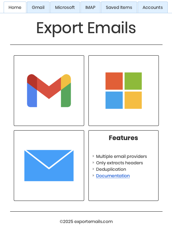 ExportEmailsHome ExportEmailsHome